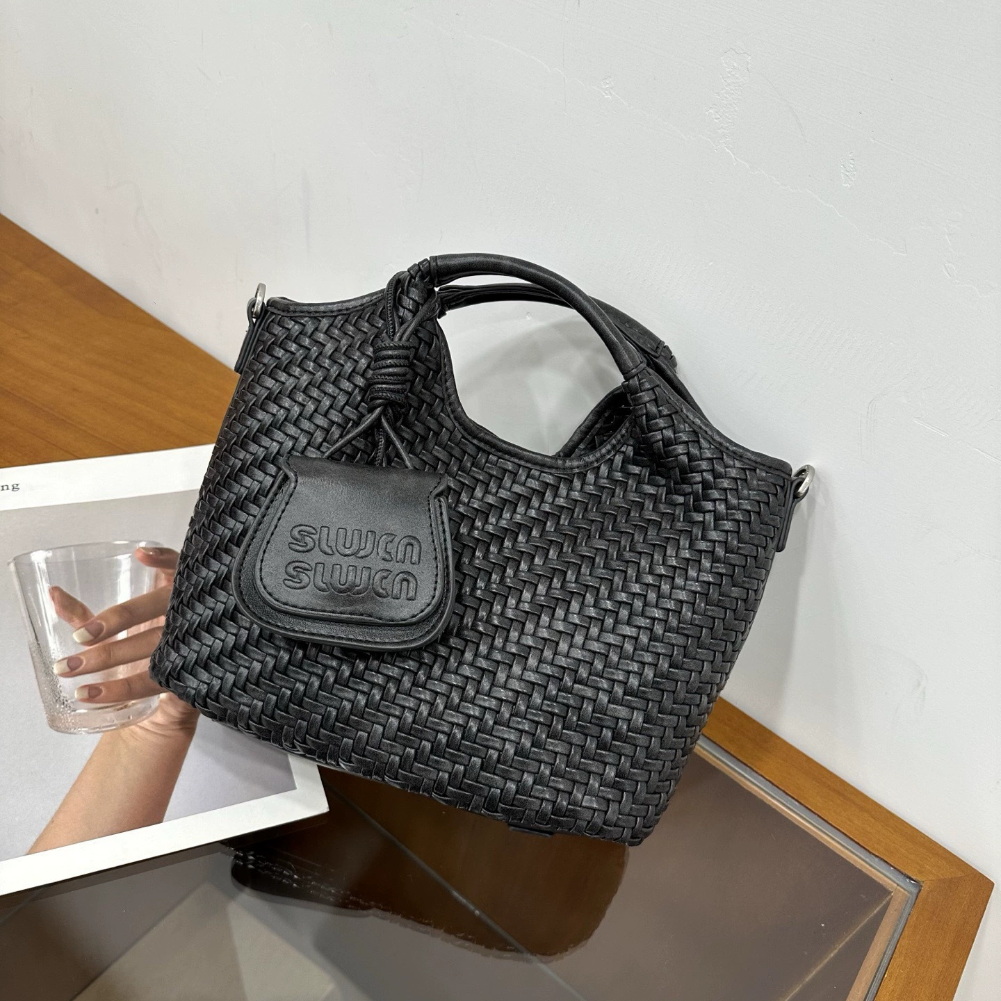 Basket, small shoulder bag, one-shoulder bag, DIY