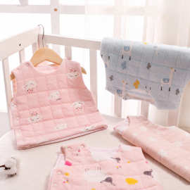 婴儿马甲冬款夹婴童棉宝宝保暖小背心男女新生儿坎肩冬外穿加绒