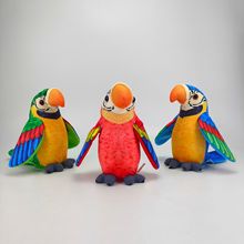 電動毛絨玩具會學說話跳舞哄娃新款鸚鵡兒童禮物玩具小鳥仿真鸚鵡
