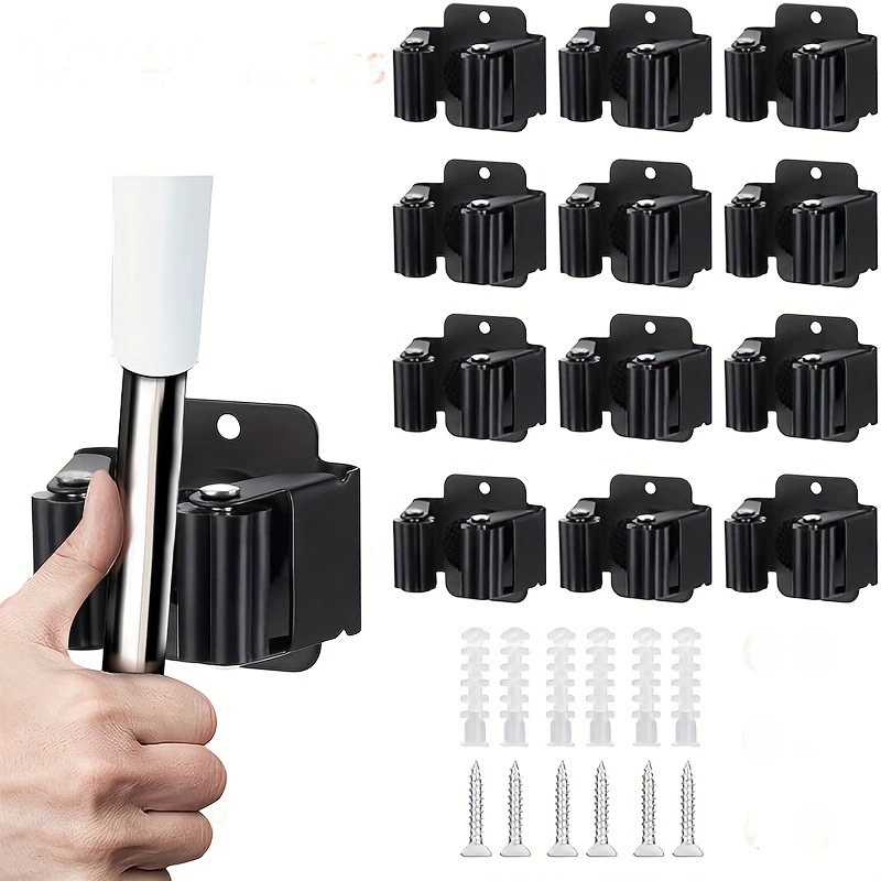 Настенный держатель для швабры из нержавеющей стали, крючок для хранения швабры и веника, зажим для швабры, крючок для гаража, популярный товар для трансграничной торговли