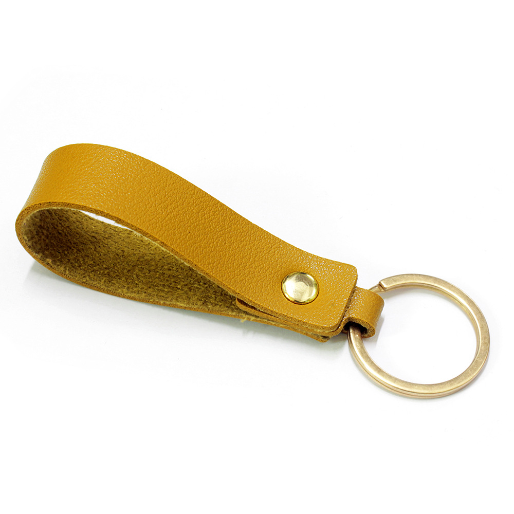 PU llavero universal de los hombres y mujeres de cuero hechos a mano del coche llavero anillo accesorios colgante se puede personalizar logo