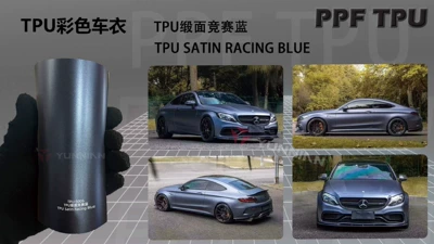 Tpu Color Changing Film Customized Automotive Film - customizable-color-change-tpu-satin-racing-blue