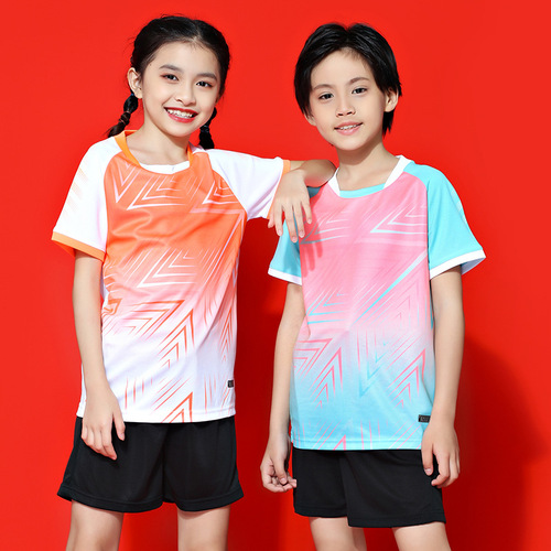 Modern Football Kit Set for Men, Kindergarten Competition Training Shirt, Short Sleeve Children's Sports Football Jersey with Printing and Numbering Available