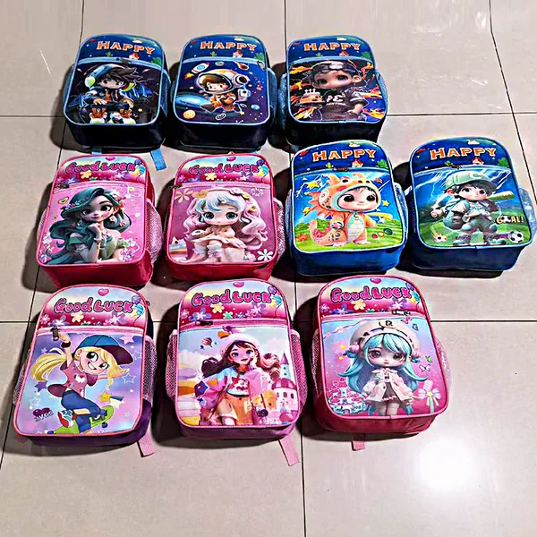 Cartoon Boys and Girls Backpack New 1-3 Grade Children's Schoolbag Cute Lightweight Fashionable Kindergarten Backpack for Men