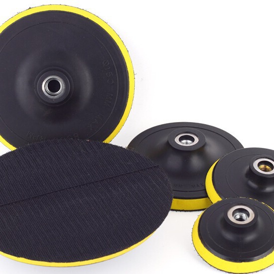 6寸150MM电动盘打磨抛光粘盘  抛光盘自粘砂纸盘 角磨机配件粘盘