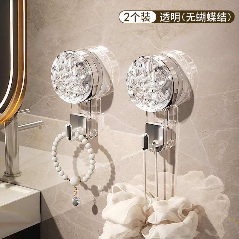 Ventosa fuerte gancho ponche-puerta de baño sin costuras adhesivo Adhesivo de pared vacío Toalla de baño colgando ropa gancho pegajoso