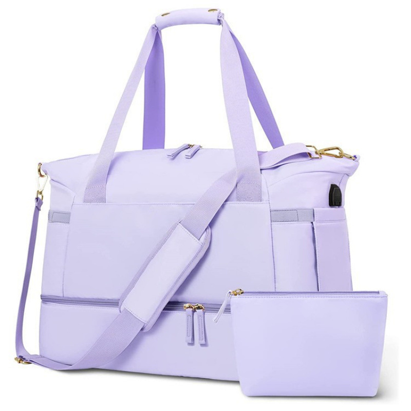 Inventario transfronterizo nueva bolsa de fitness impermeable transpirable separación seca y húmeda multifuncional de gran capacidad con bolsa pequeña