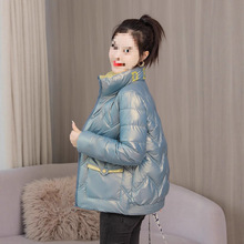 羽绒棉服女2025新款亮面免洗冬季短款棉衣女外套反季显瘦小棉袄潮