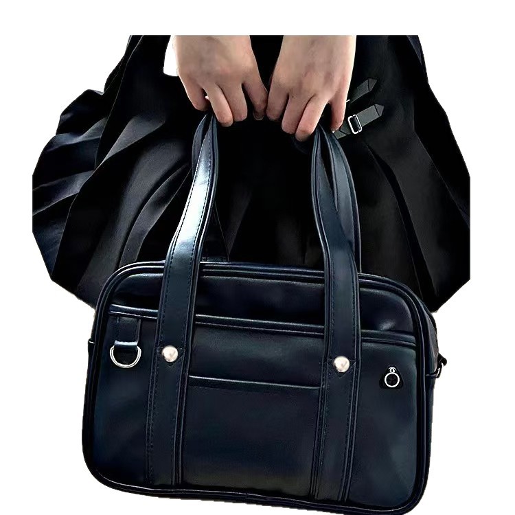 Estudiantes japoneses JK bolsas de mano PU uniformes bolsas de hombro medio cómic ocio versátil bolsas de estilo académico