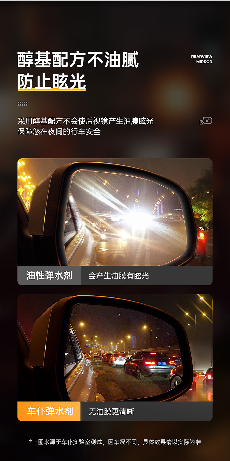 Car servant rearview mirror spring water cleaner car glass oil film remover car window cleaner wiper water drive