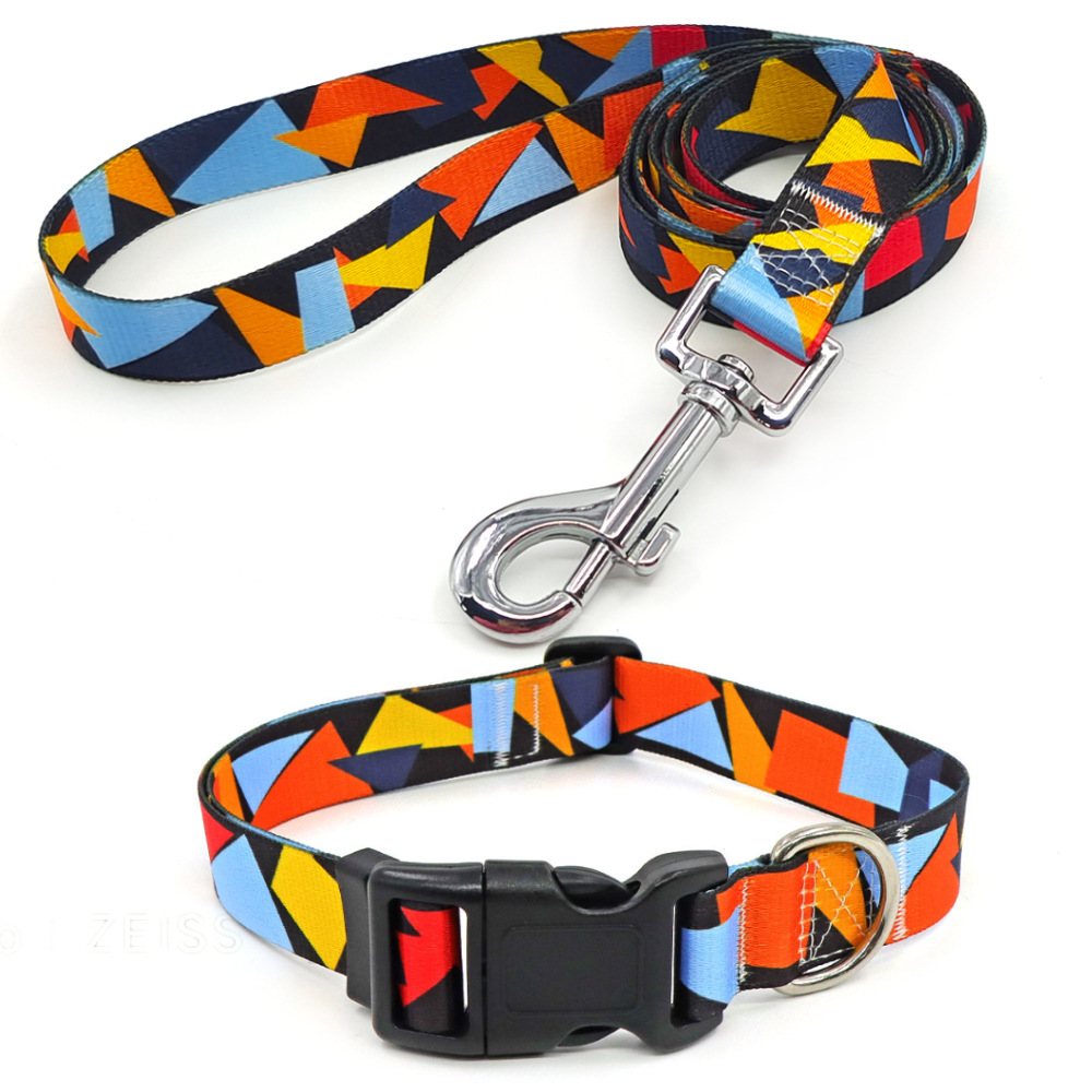 Amazon al por mayor collar de mascota corda de tracción al aire libre paseo perro collar perro collar en el viento