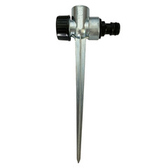 Lawn rocker sprinkler with pin, garden greening factory dust removal 360-degree rotating floor-mounted nozzle sprinkler