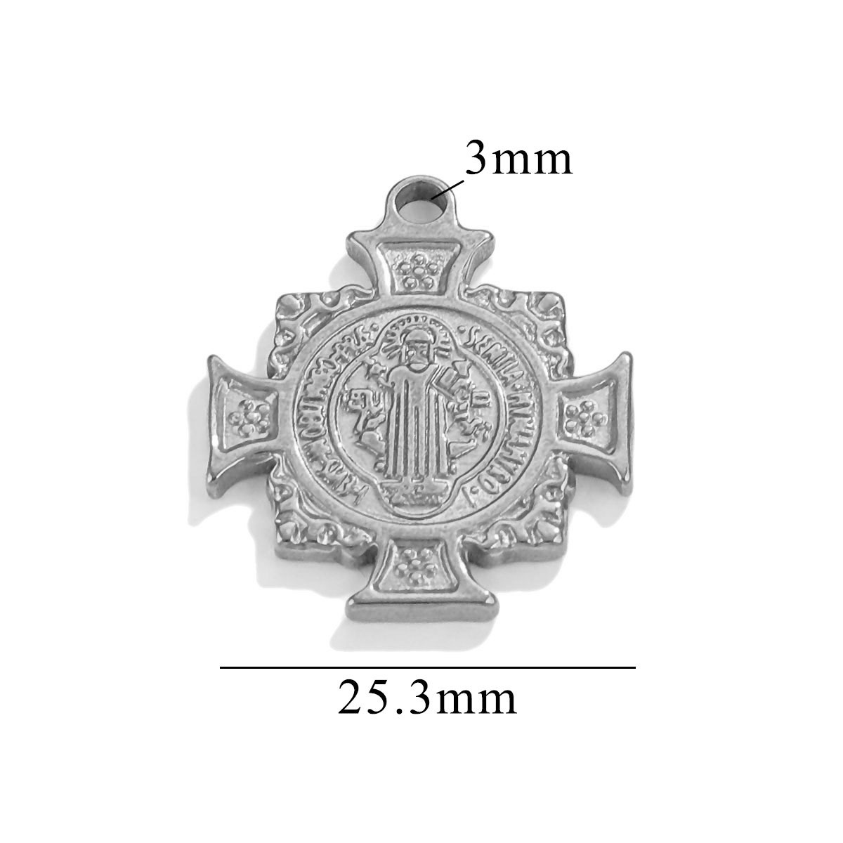 Acero inoxidable transfronterizo diseño de personalidad cruz reina colgante francesa llavero de acero de aluminio productos al por mayor inventario