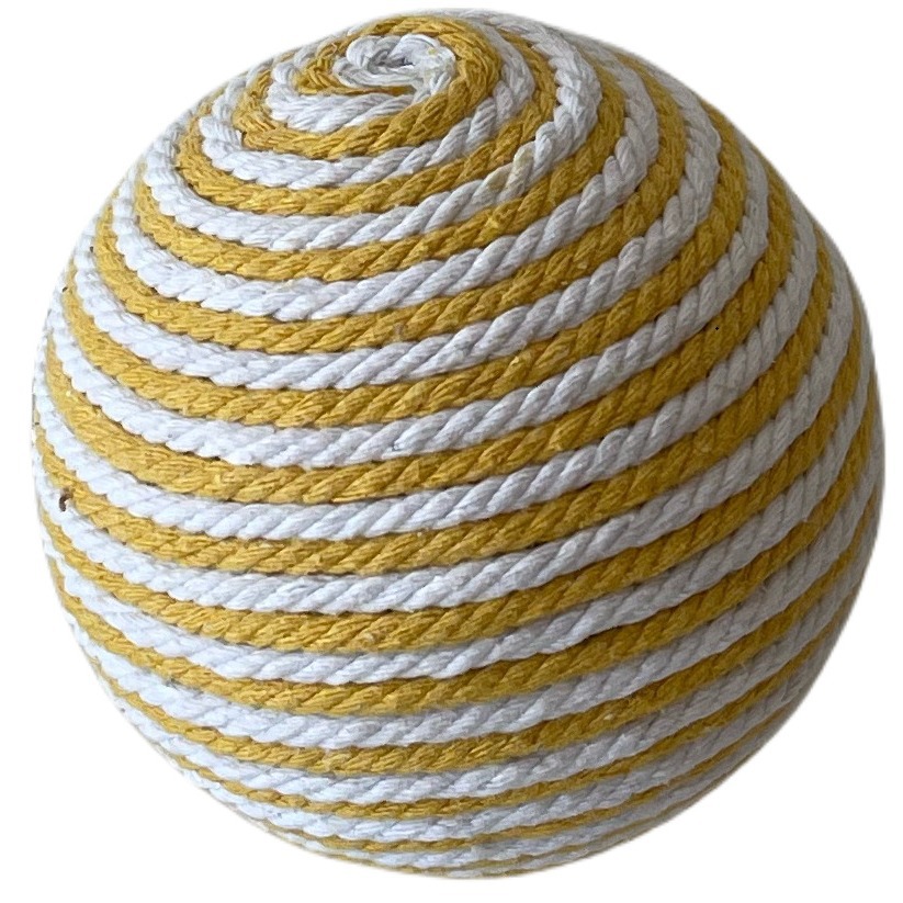 Bola de captura de gato, bola de sisal, bola de cuerda de cáñamo, bola de juguete de gato divertido, artefacto de auto-hola de gato