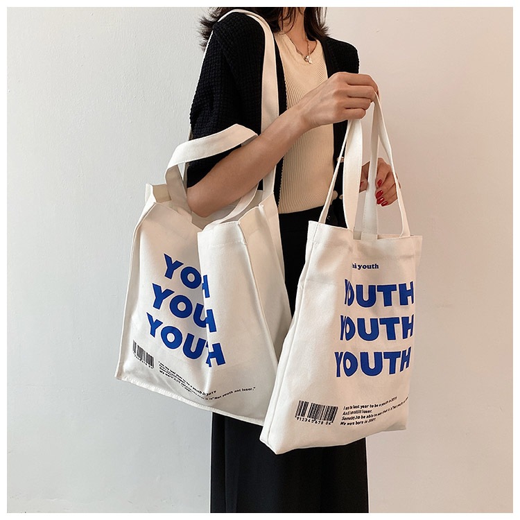 夏季韩版女包简约手提包ins潮休闲印花字母大容量通勤单肩托特包