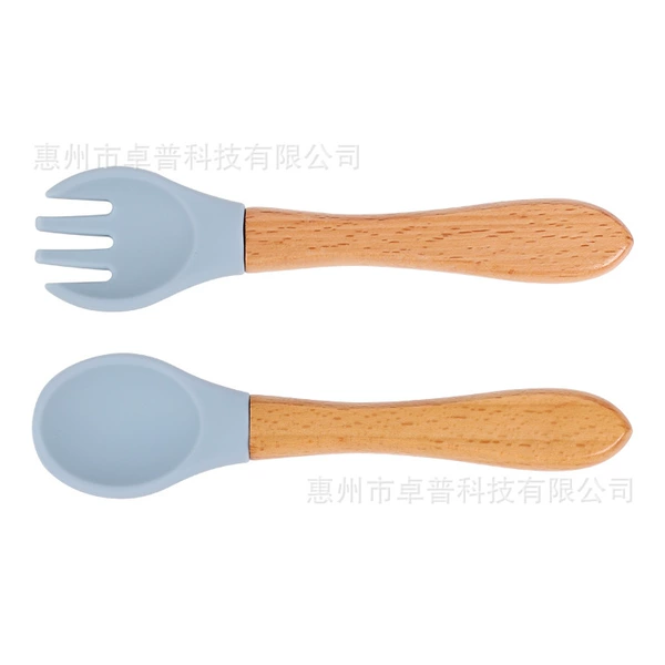 Blue fork, spoon