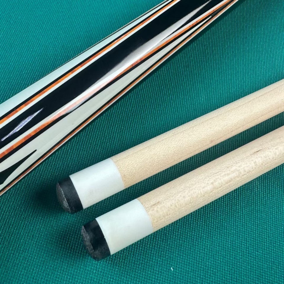 Taco de billar estilo chino 1/2, madera de arce 13mm, junta de acero inoxidable, uso profesional en club de billar