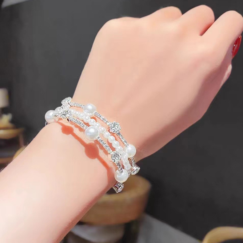 Fashionable retro brand elegant bracelet pearl