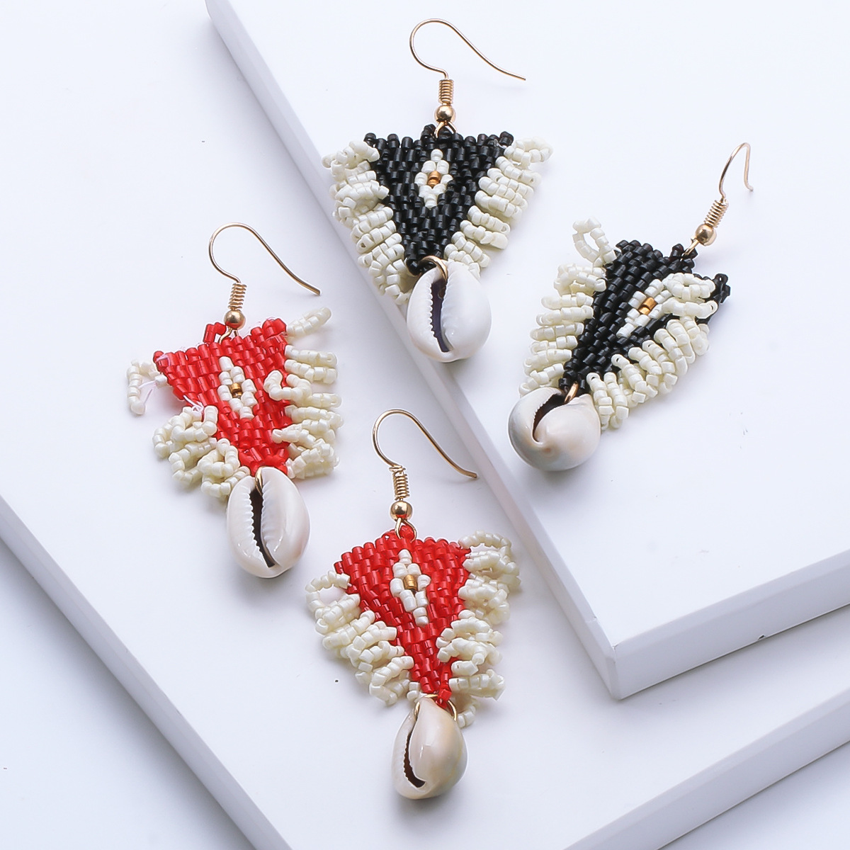 Bohemian Resin Beads Tassel Earrings Wholesale display picture 4