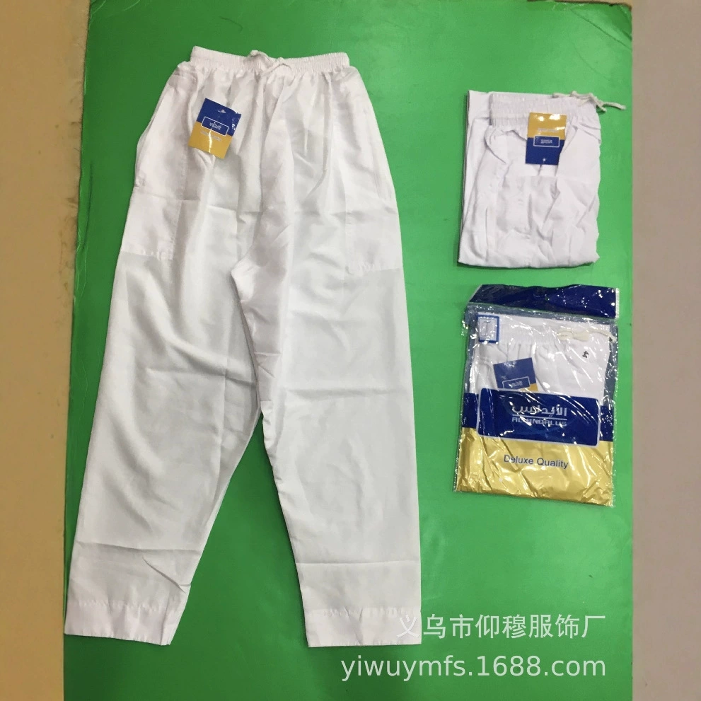 2025 новых оптовых белых полиэстеровых этнических брюк из Иу для трансграничной торговли