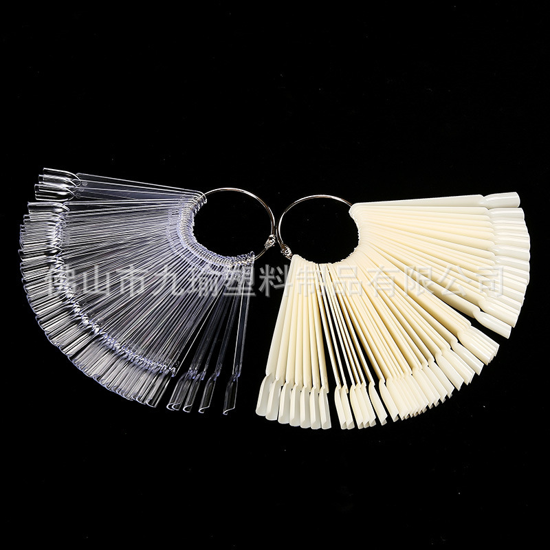 50 Short Square-Head Fan-Shaped Color Cards for Manicure, Nail Polish Display Board, Novice Pattern Making Practice Nails 50 Short Square-Head Fan-Shaped Color Cards for Manicure, Nail Polish Display Board, Novice Pattern Making Practice Nails