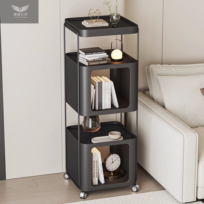 Sofá francés, carrito pequeño, sala de estar, hogar, apartamento pequeño, estante lateral, estantería, estante moderno simple, estilo antiguo