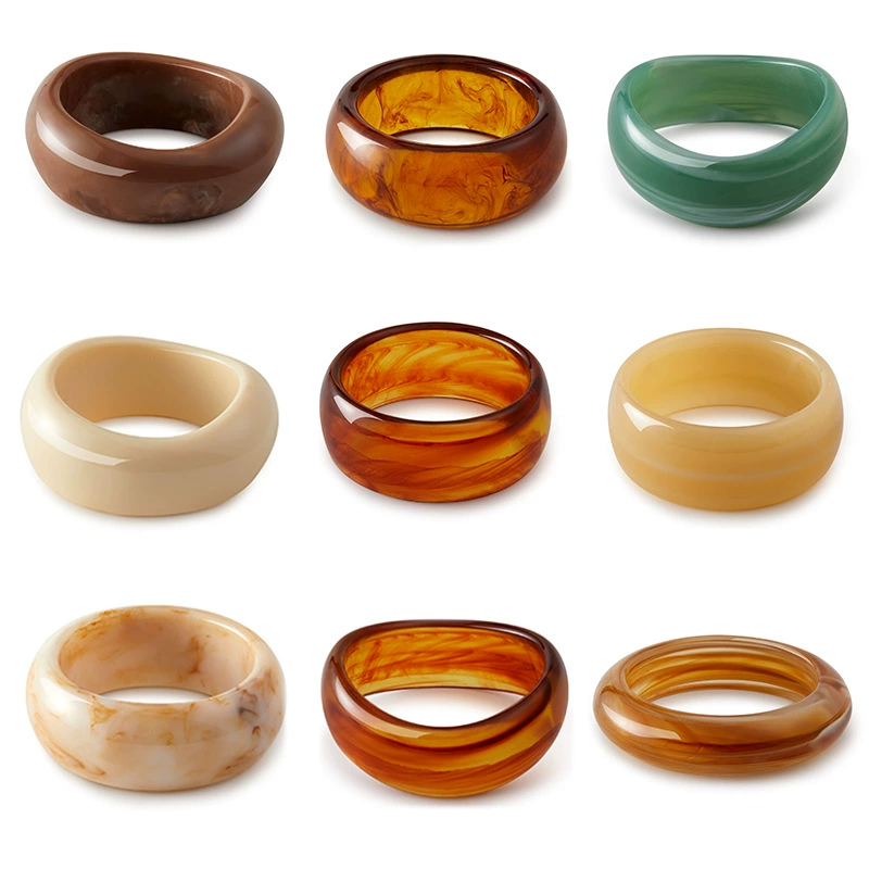 Marble acrylic classic retro bracelet