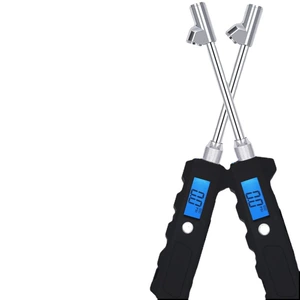 Truck tire pressure gauge with digital display, high-quality tire pressure gauge, measures 0-250 psi