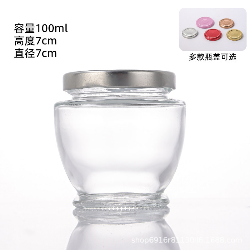 批发食品级玻璃瓶燕窝鲜炖瓶可蒸煮分装瓶耐高温加厚透明玻璃包装|undefined