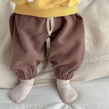 秋季韩版童装男女宝婴儿周岁休闲连帽卫衣运动裤外出服婴幼儿套装