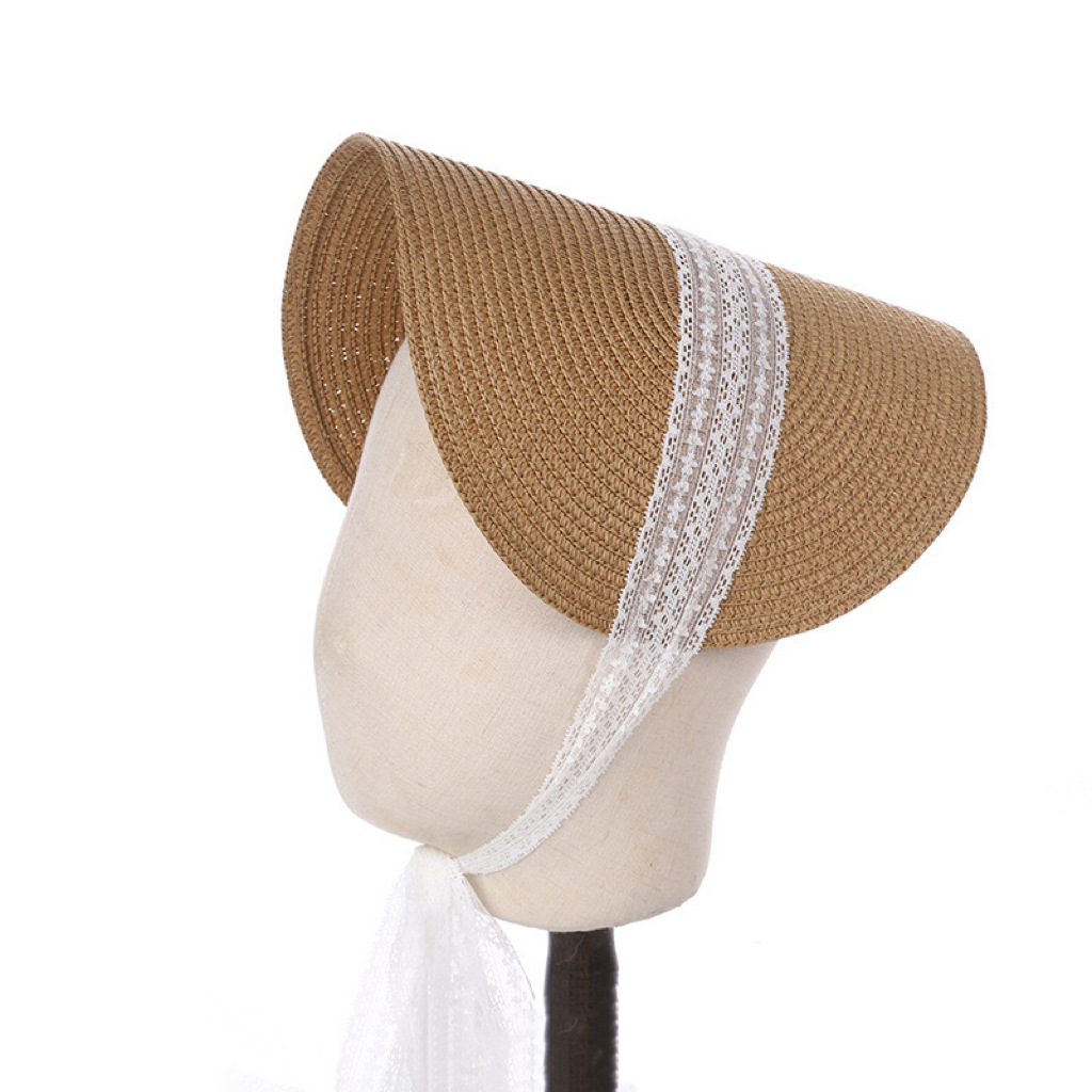 DIY sombrero plano hecho a mano sombrero francés Lolita sombrero vintage con sombrero bnt fiesta de té accesorios para el pelo