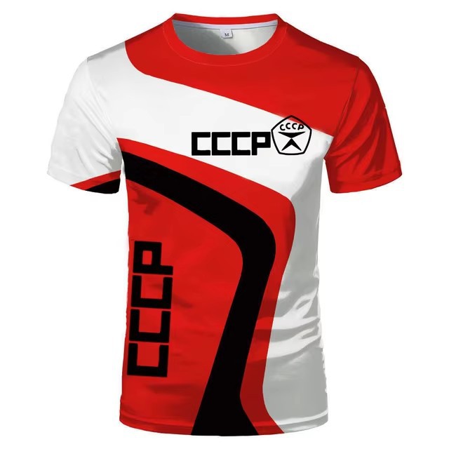 Spot Sports Spot suelta cuello redondo manga corta transpirable camiseta de hombre piel de camarón transfronterizo venta caliente impresión digital 3D