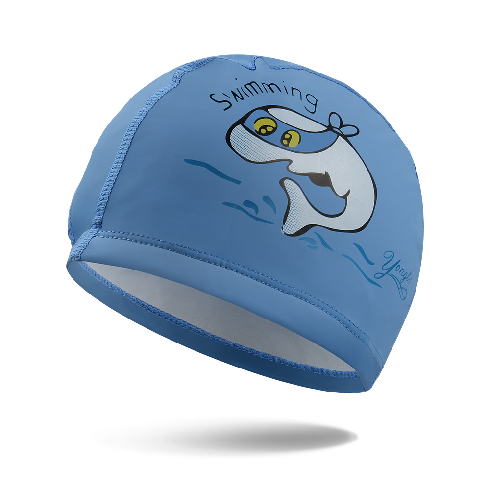 어린이 수영 모자 블루