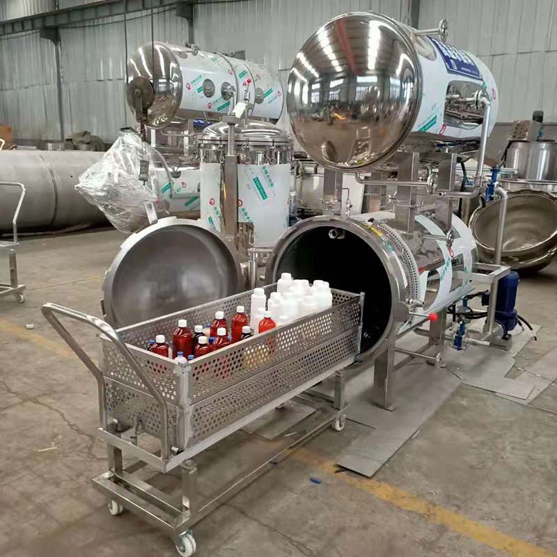 志强粽子超高瞬时灭菌机 蒸汽全自动 孔集烧鸡熟食高温水浴杀菌锅