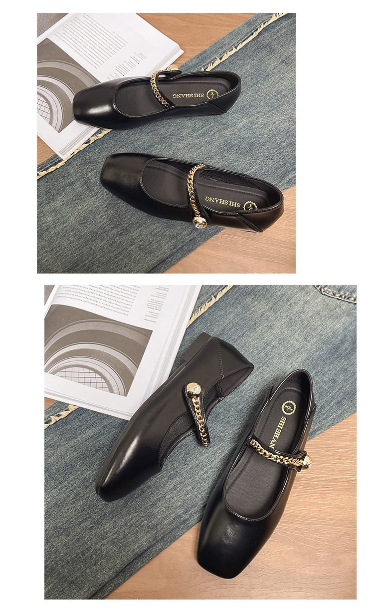 Dames pumps in franse stijl met blokhak en gespsluiting_voghion.com