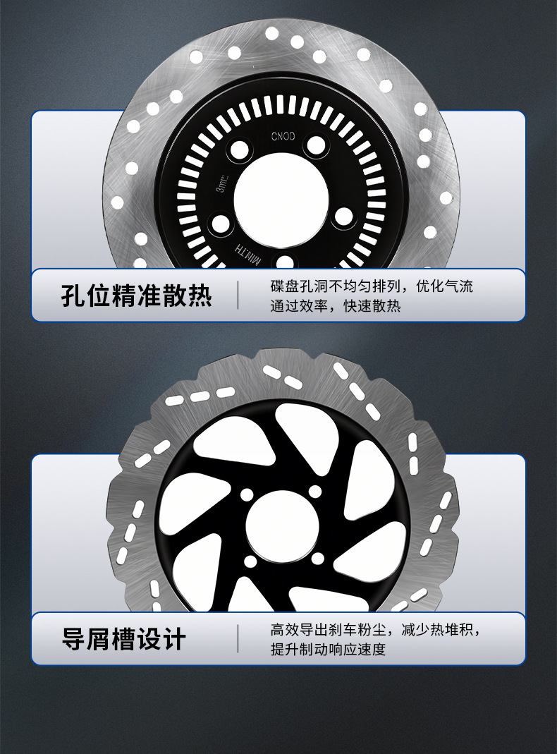 Source Factory Cross-Border Electric Motorcycle 290 Brake Disc Parts Modified Friction Pads Front and Rear Disc Brake Discs Available