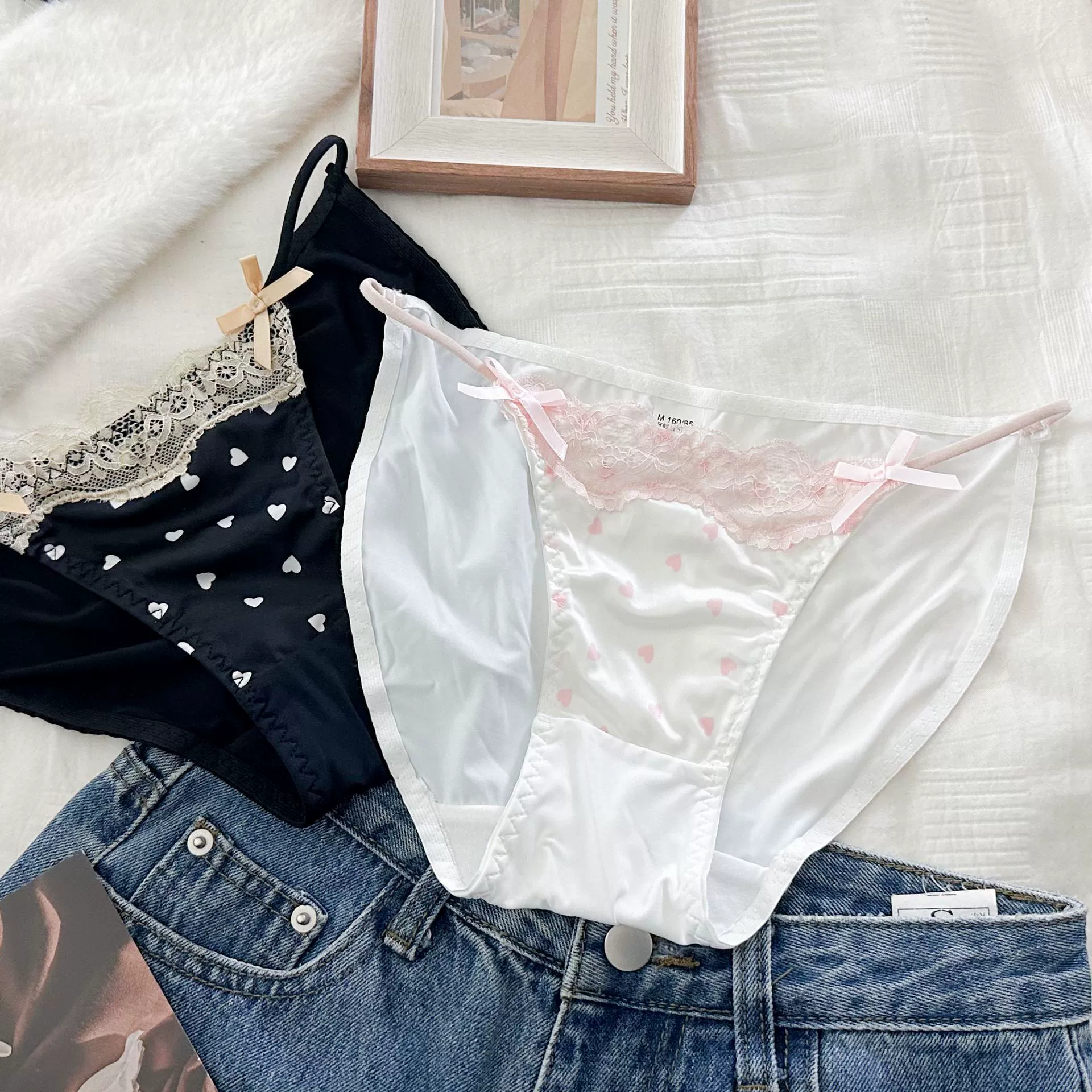  sexy silk cotton pants, french style, thin strap