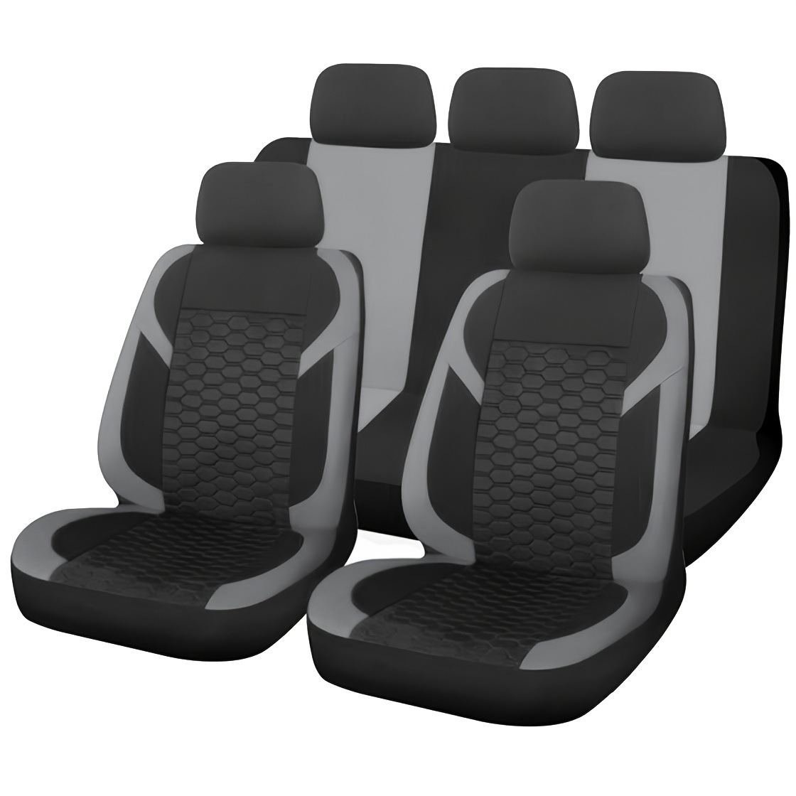 Universal – Universal Honeycomb Hexagon Universal seat cover - elegant-gray-31-x-30-x-11-cm