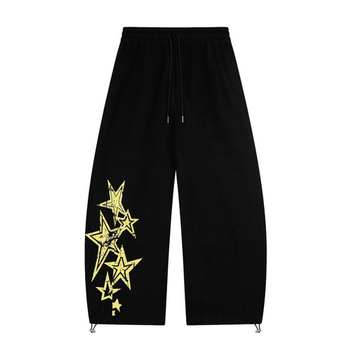 Men's Loose Casual Pants, Korean Style Trendy Versatile Pants, Summer Thin Drop Waist Wide Leg Floor-Length Pants
