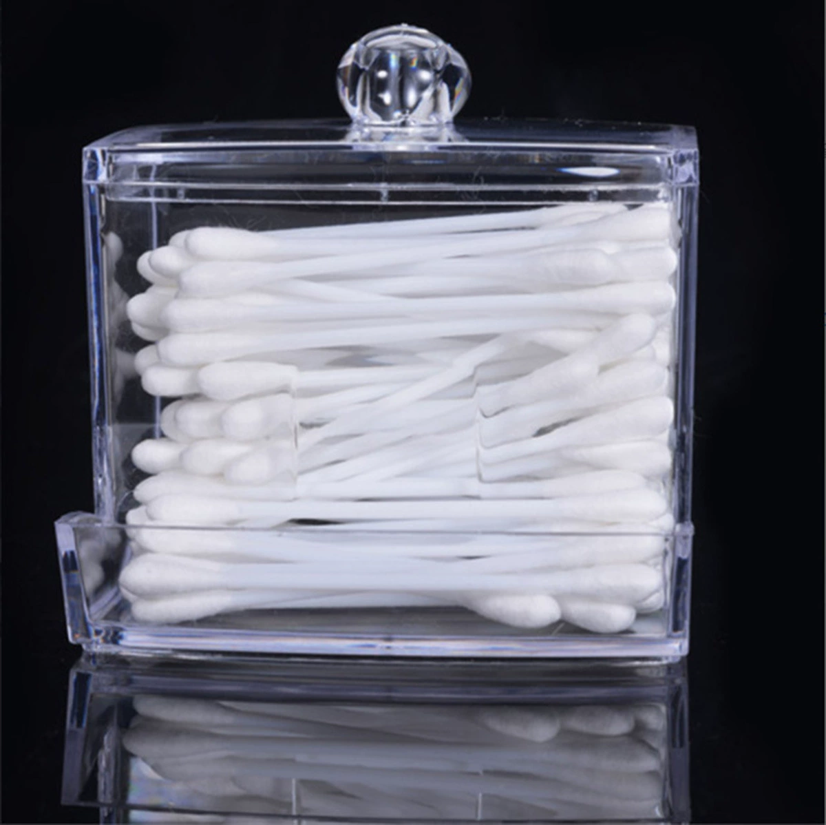 Transparent acrylic cotton swabs, cotton pads, universal storage box, sponge, dustproof makeup box, sample