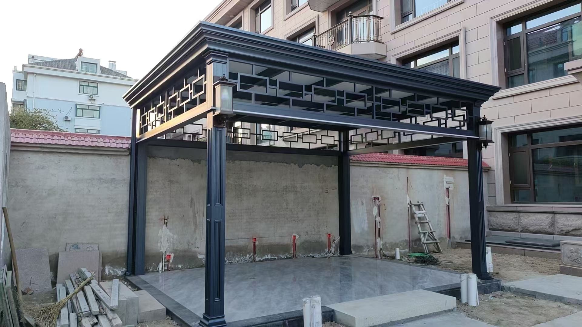 厂家铝合金凉亭户外电动四角凉亭花园遮阳棚古建筑休闲景观凉亭-阿里巴巴