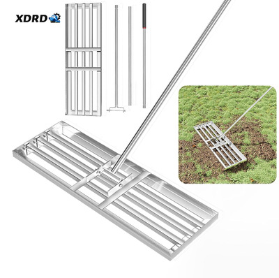 草坪平整器耙子 土地工具 適用于花園後院高爾夫球場土壤平整耙子