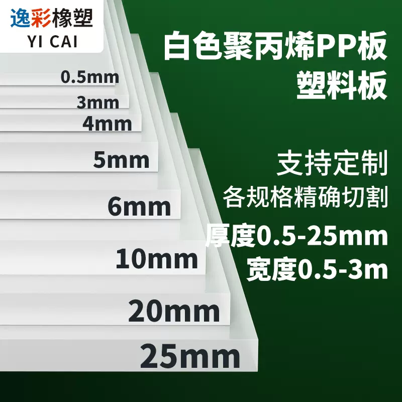 聚丙烯白色PP板耐磨损抗压塑料板防滑车厢垫板
