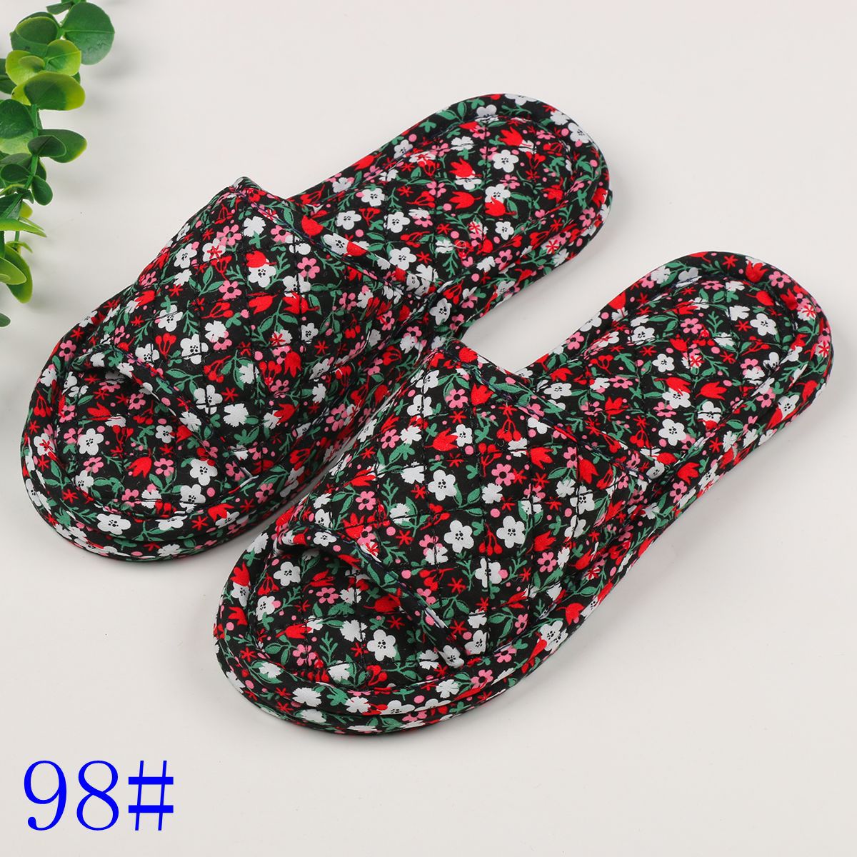 여성용 3겹 꽃무늬 천 98