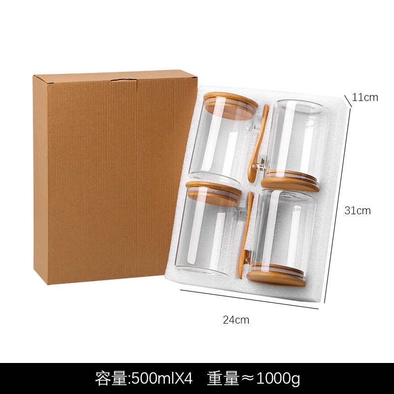 4-pack of pearl cotton with spoon-500ml
