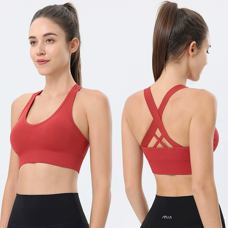 Push up бюстгальтер, спортивный бюстгальтер, ударопрочный беспроводной бюстгальтер, быстросохнущая одежда для йоги в спортзале, нижнее белье, красивая спинка, большой размер, для бега