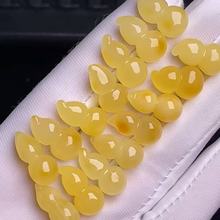 天然蜜蜡diy葫芦配饰原皮巧色蜡质浓郁 寓意好多尺寸可选工厂批发