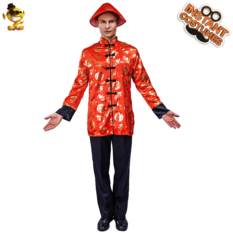 Halloween gran macho rojo Tang traje hanfu Cosplay disfraces cos etapa rendimiento ropa de fiesta