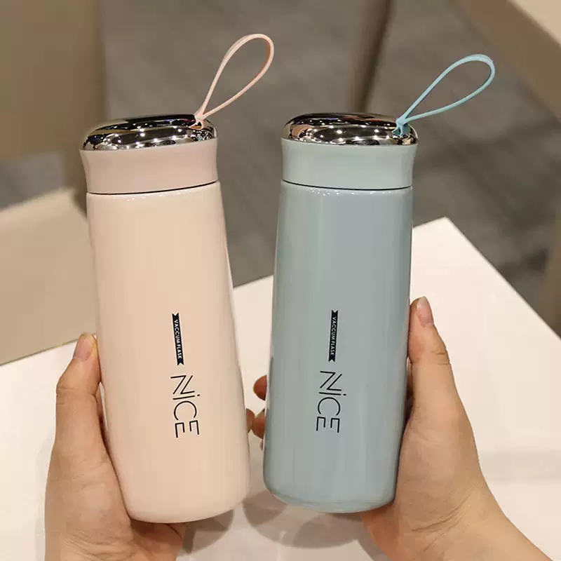 批发奈斯玻璃杯创意双层保温水杯印字logo广告杯子开业地推礼品杯