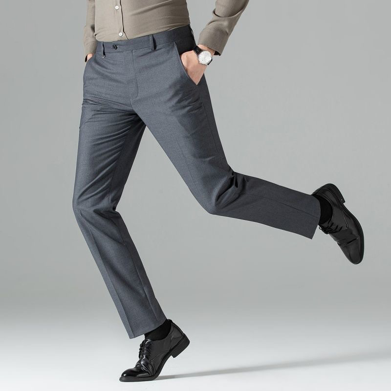 Men's Business Formal Trousers, Slim Fit, Comfortable, Suitable for All Seasons, Straight-Leg Suit Pants, Wrinkle-Resistant, Wholesale